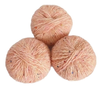 Пайетова прежда от алпака и мохер, worsted прядене, форма: ролки, произход: Хъбей Баодин, за преплитане