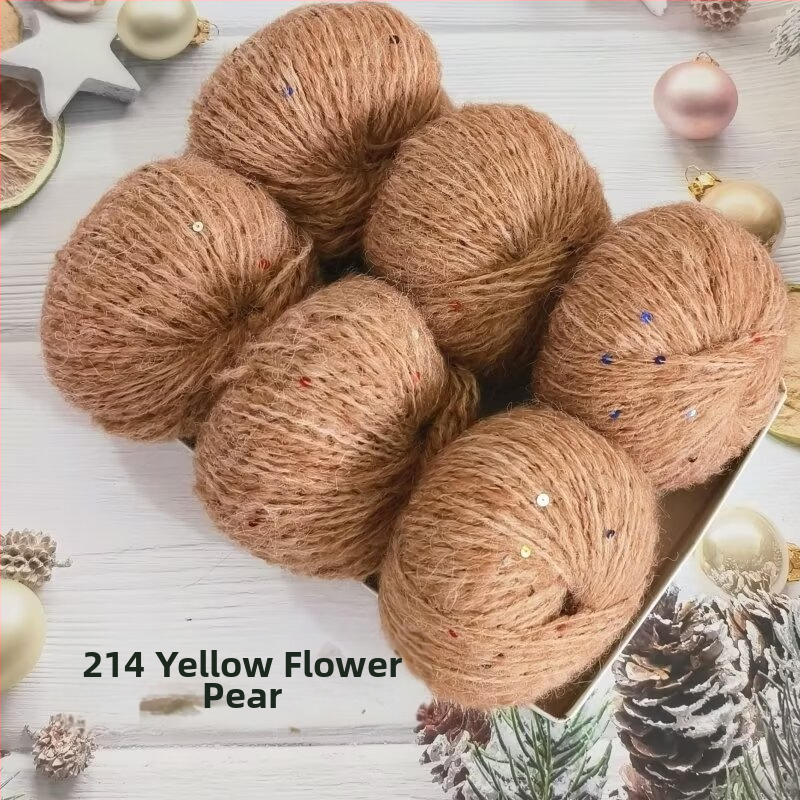 Νήμα παγιέτες από αλπάκα και mohair, worsted spun, μορφή: ρολά, προέλευση: Χεμπέι Μπαοντίν, κατάλληλο για πλέξιμο