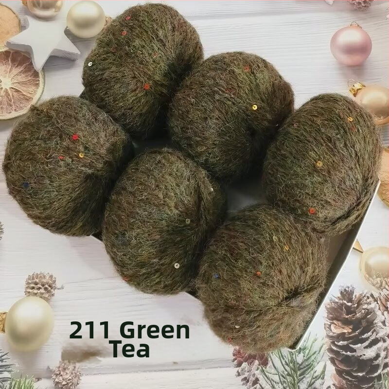 Νήμα παγιέτες από αλπάκα και mohair, worsted spun, μορφή: ρολά, προέλευση: Χεμπέι Μπαοντίν, κατάλληλο για πλέξιμο