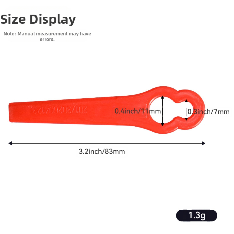 Πλαστική λεπίδα για χλοοκοπτικό - καθολικό ανταλλακτικό κοπής γκαζόν - Realistic (Μάρκα: Realistic; Εφαρμογή: χλοοκοπτικό; Προσαρμογή: Χωρίς)