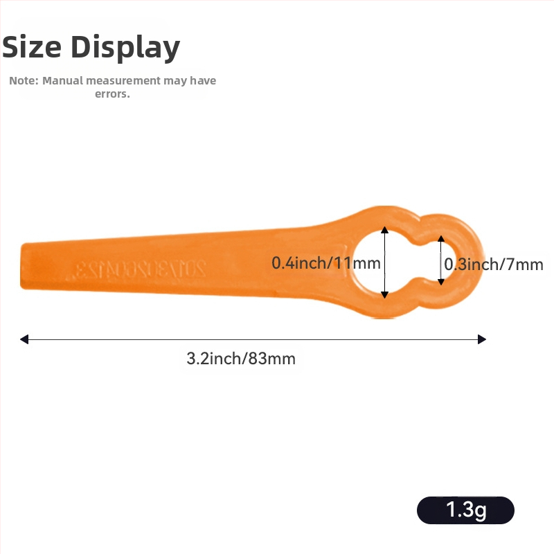 Πλαστική λεπίδα για χλοοκοπτικό - καθολικό ανταλλακτικό κοπής γκαζόν - Realistic (Μάρκα: Realistic; Εφαρμογή: χλοοκοπτικό; Προσαρμογή: Χωρίς)