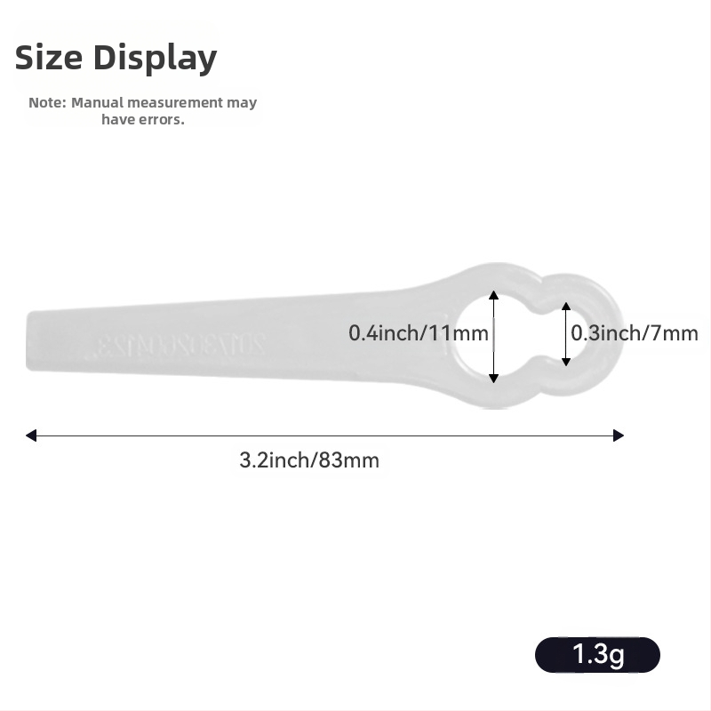 Πλαστική λεπίδα για χλοοκοπτικό - καθολικό ανταλλακτικό κοπής γκαζόν - Realistic (Μάρκα: Realistic; Εφαρμογή: χλοοκοπτικό; Προσαρμογή: Χωρίς)