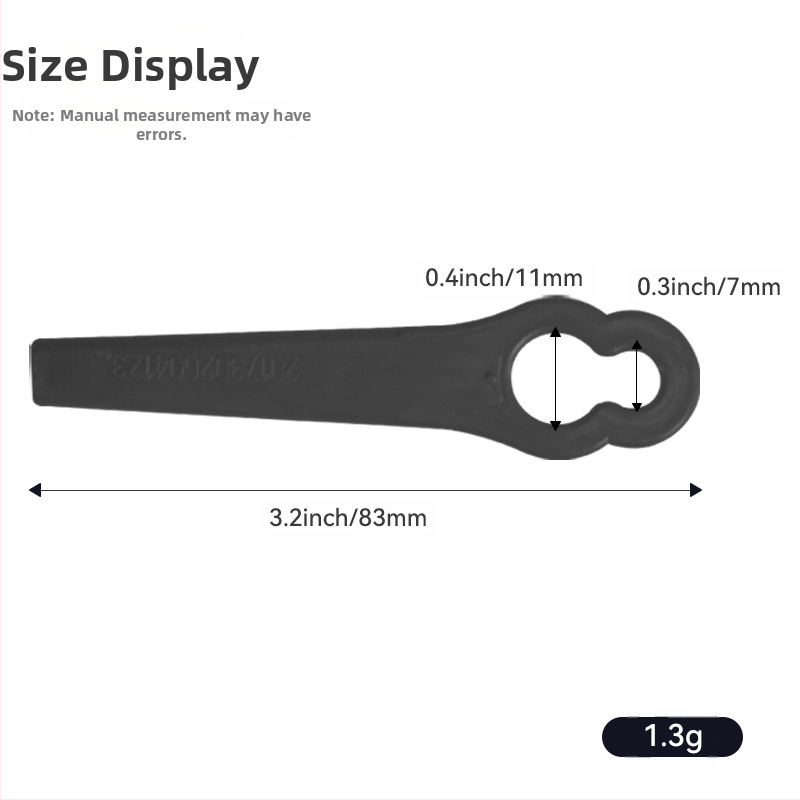 Πλαστική λεπίδα για χλοοκοπτικό - καθολικό ανταλλακτικό κοπής γκαζόν - Realistic (Μάρκα: Realistic; Εφαρμογή: χλοοκοπτικό; Προσαρμογή: Χωρίς)