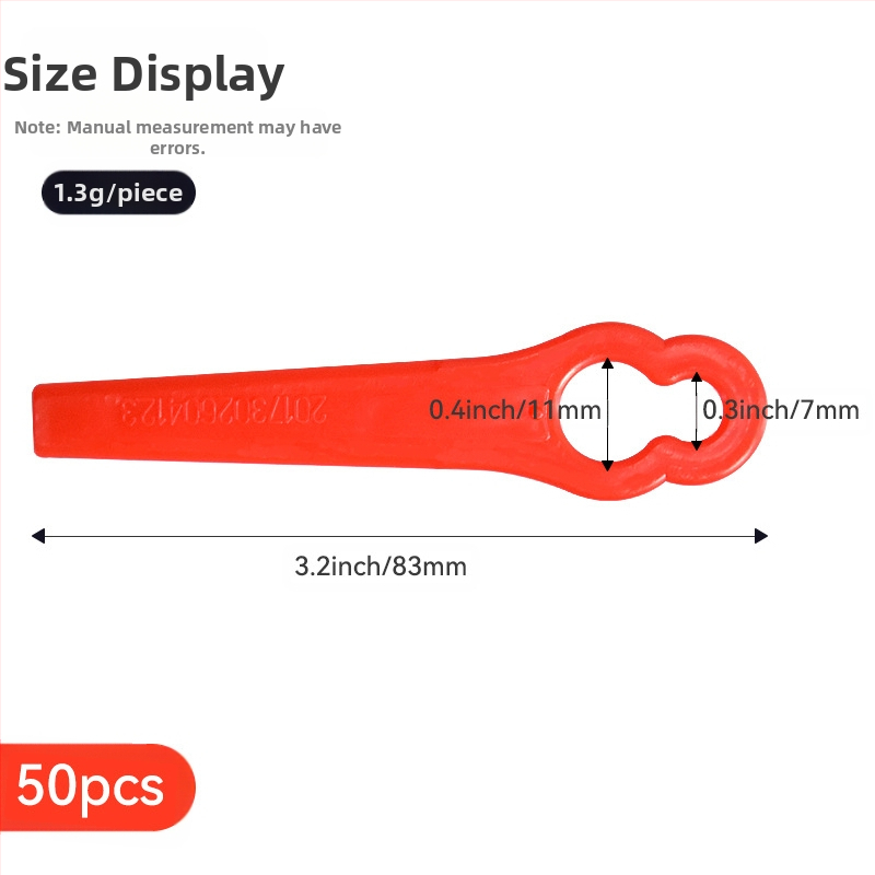 Πλαστική λεπίδα για χλοοκοπτικό - καθολικό ανταλλακτικό κοπής γκαζόν - Realistic (Μάρκα: Realistic; Εφαρμογή: χλοοκοπτικό; Προσαρμογή: Χωρίς)