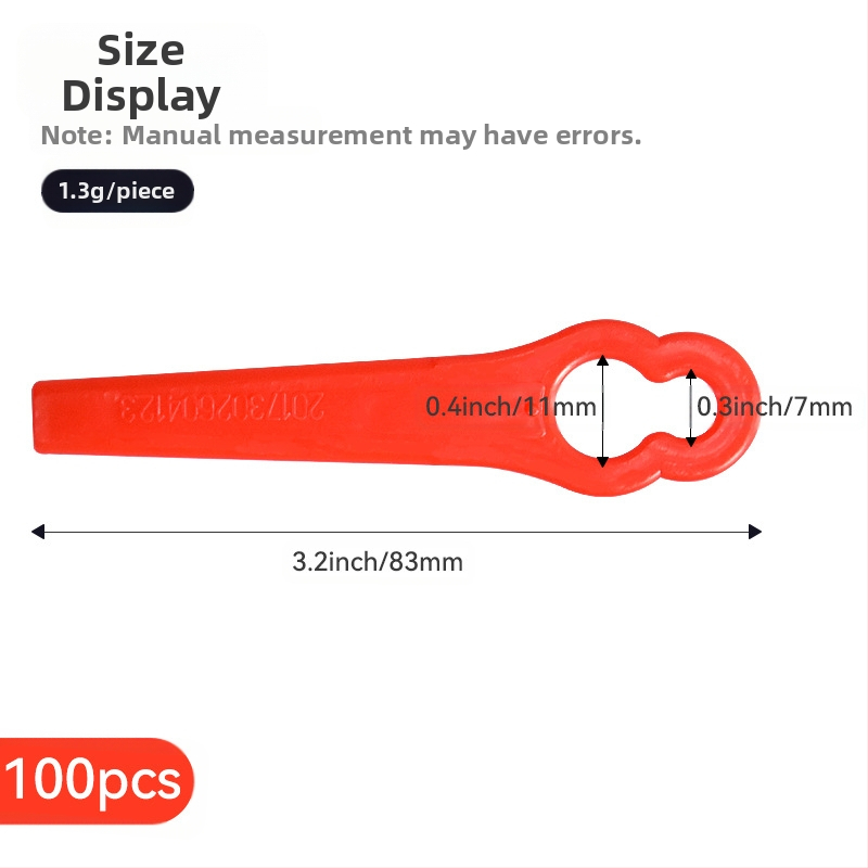 Πλαστική λεπίδα για χλοοκοπτικό - καθολικό ανταλλακτικό κοπής γκαζόν - Realistic (Μάρκα: Realistic; Εφαρμογή: χλοοκοπτικό; Προσαρμογή: Χωρίς)