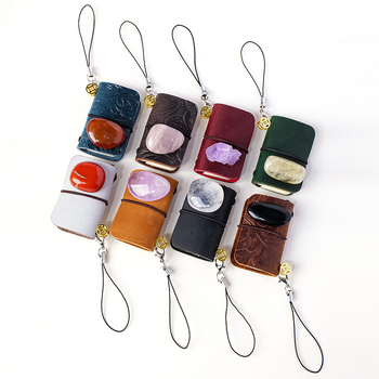 Μίνι κρυστάλλινο σημειωματάριο με γούρι από κρύσταλλο για κρέμασμα σε τσάντα (Υλικό: κρύσταλλο; Μάρκα: Appen Crystal Crafts; Στυλ: Μοντέρνο απλό; Συσκευασία: PP σακούλα)