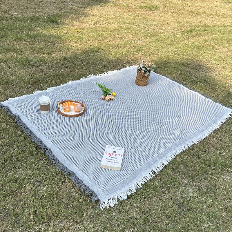 Piknico kilimėlis – storesnis, dvipusis, prancūziško stiliaus meninis lauko staltiesė ir nuotraukų kilimėlis; Medžiaga: Kita; Modelis: vientisas; Stilius: Korėjietiškas stilius; Kategorija: Dust cover/sofa cover/air conditioning cover