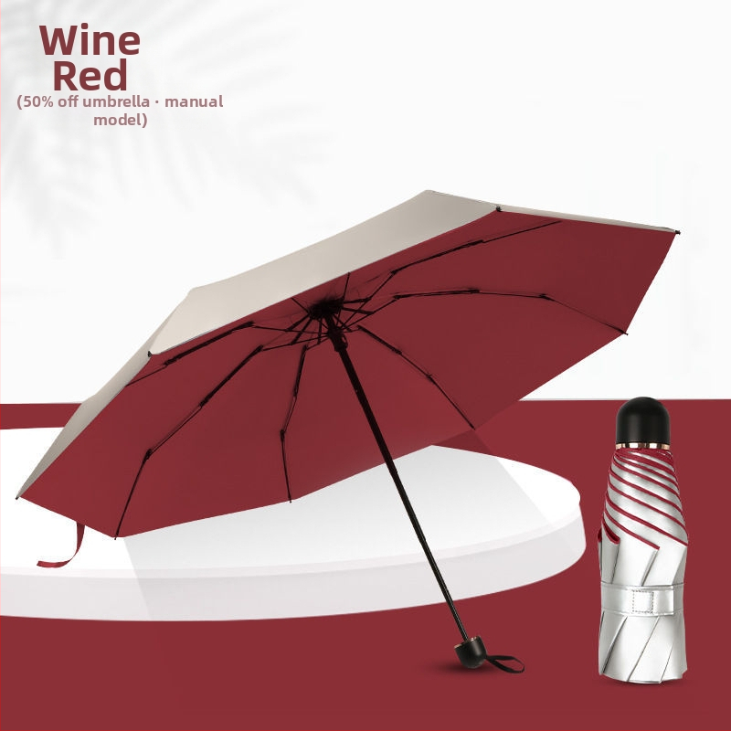 Langshiduo Мини фото чадър за осветление, портативен парасол за фотография, ръчно отваряне, материал TPE, за възрастни