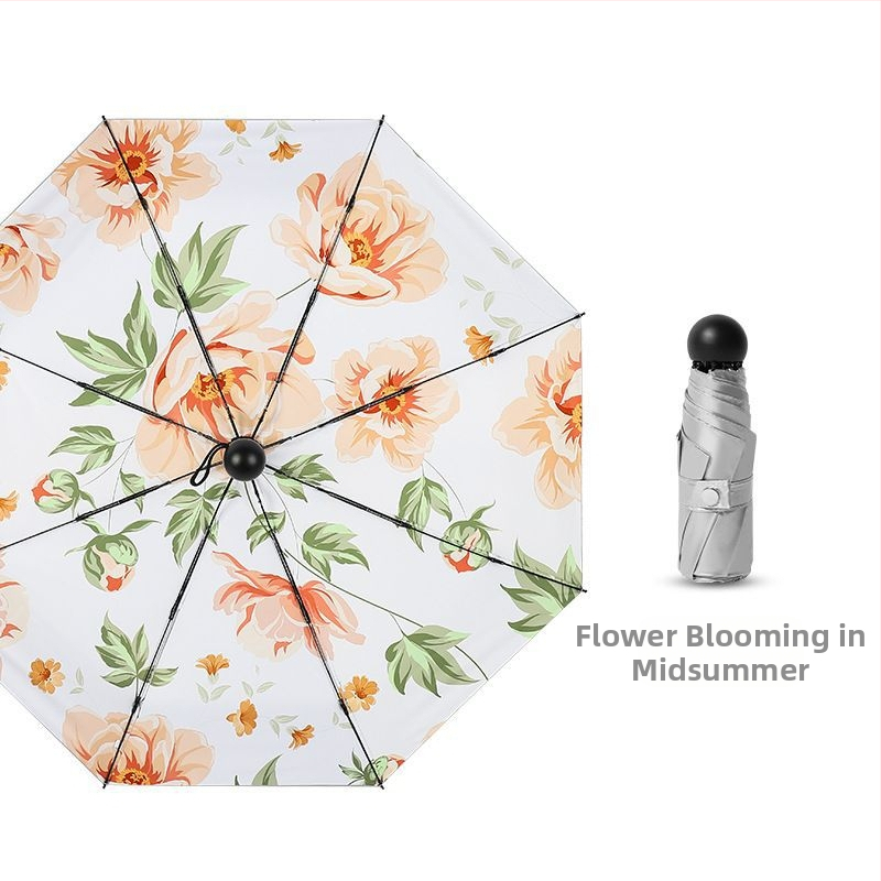 Langshiduo Мини фото чадър за осветление, портативен парасол за фотография, ръчно отваряне, материал TPE, за възрастни