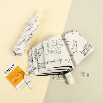 Сгъваем чадър с карикатурно мече дизайн, 8 стоманени ребра, плат 190T с винил покритие, автоматично отваряне, полуавтоматично затваряне, UV защита UPF > 30