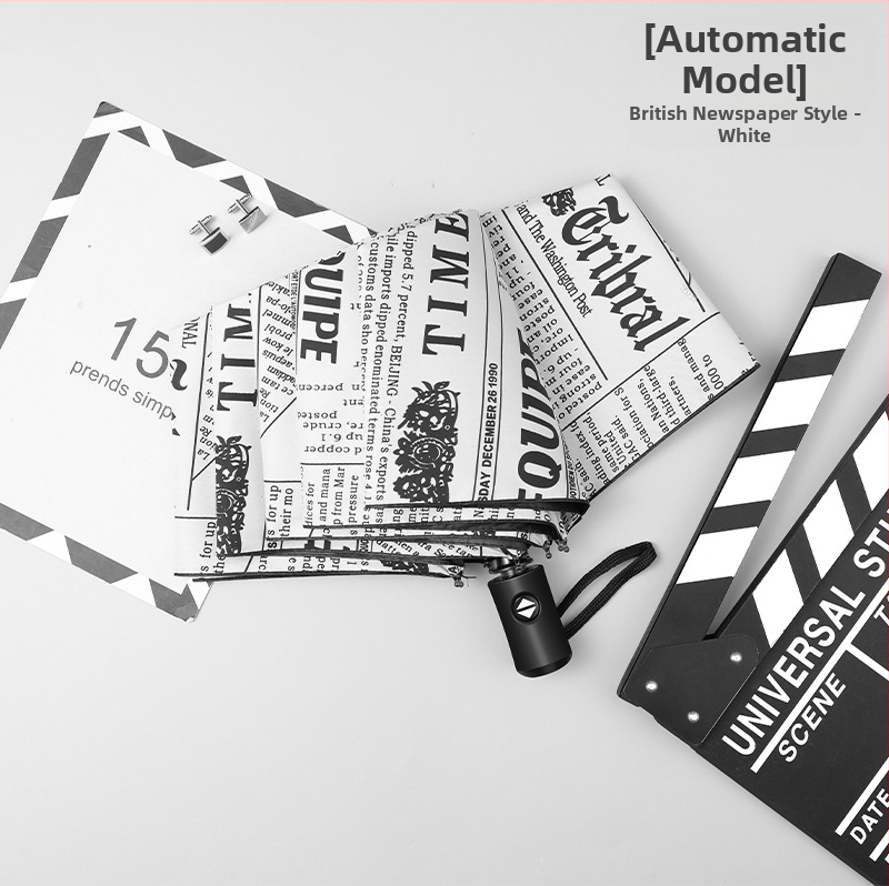 Сгъваем чадър с карикатурно мече дизайн, 8 стоманени ребра, плат 190T с винил покритие, автоматично отваряне, полуавтоматично затваряне, UV защита UPF > 30