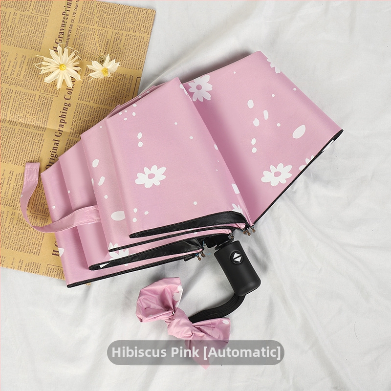 Сгъваем чадър с карикатурно мече дизайн, 8 стоманени ребра, плат 190T с винил покритие, автоматично отваряне, полуавтоматично затваряне, UV защита UPF > 30