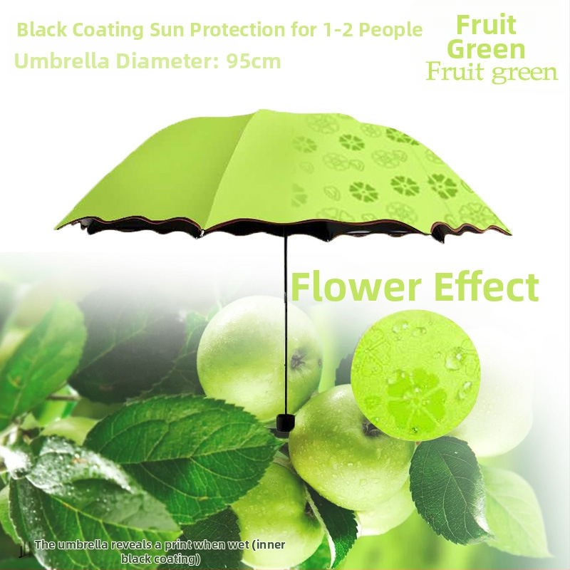 Γυναικεία διπλής χρήσης αναδιπλούμενη ομπρέλα για ήλιο και βροχή, χειροκίνητο άνοιγμα/κλείσιμο, UPF 50+, 8 ατσάλινα ραβδιά, βάρος 320 g