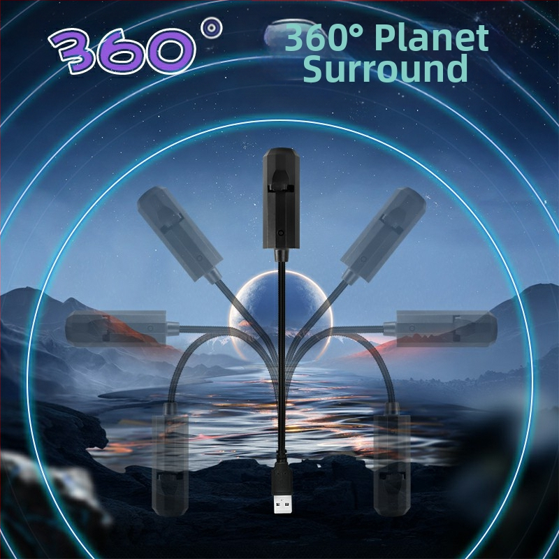 USB лунна прожекционна лампа, регулируема височина, вертикална стойка за монтаж, 5V източник на светлина – нощна лампа за спалня