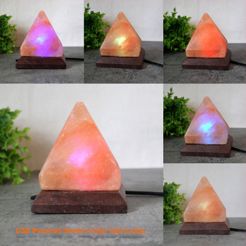 Нощна светлина Хималайска сол лампа, геометричен кристален абажур, захранване от контакт, ≤36V, модерен минимализъм