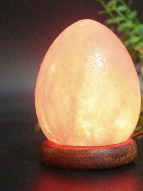 Нощна светлина Хималайска сол лампа, геометричен кристален абажур, захранване от контакт, ≤36V, модерен минимализъм