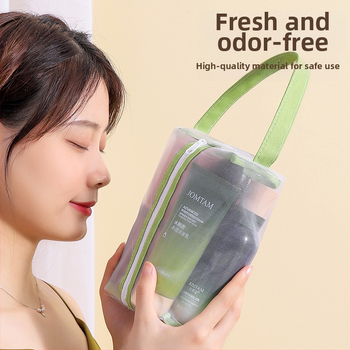 Κοσμητική τσάντα – διαφανής με δίχτυ, νάιλον + δίχτυ, στυλ τσάντας χεριού, πολυλειτουργικός ταξιδιωτικός οργανωτής αποθήκευσης καλλυντικών (Μοντέλο 01B1300)