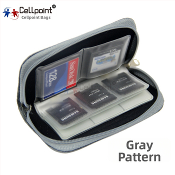 Manyfunkcinis atminties kortelių organizatorius su 22 skyriais – PVC, Cellpoint serija, 22 skyriai, plėtra ir saugojimas