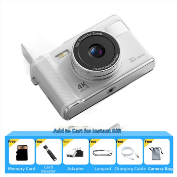 CCD ψηφιακή κάμερα – μαθητής αρχικού επιπέδου, φορητή κάμερα για ταξίδια, πλήρως αυτόματη, 50 MP, 16x οπτικό ζουμ, 16 GB εσωτερική μνήμη, USB 2.0