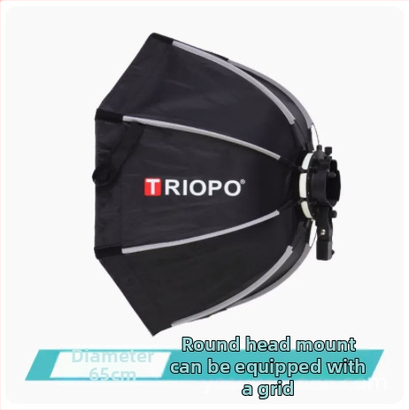 Софтбокс за осветление, октагонален, преносим с мрежеста решетка за студийна фотография