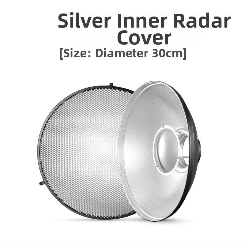 Cap radar fotografic cu grilă honeycomb pentru lumină difuză, construcție metalică, potrivit pentru portret și natură statică, încărcare maximă 2-5 kg, greutate 1 kg