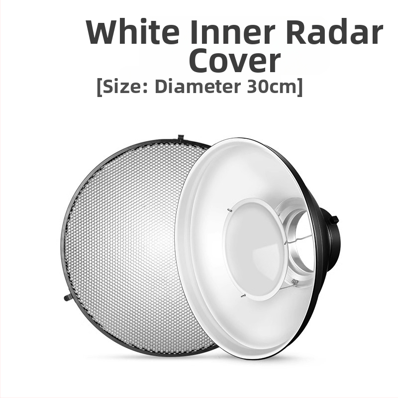 Cap radar fotografic cu grilă honeycomb pentru lumină difuză, construcție metalică, potrivit pentru portret și natură statică, încărcare maximă 2-5 kg, greutate 1 kg