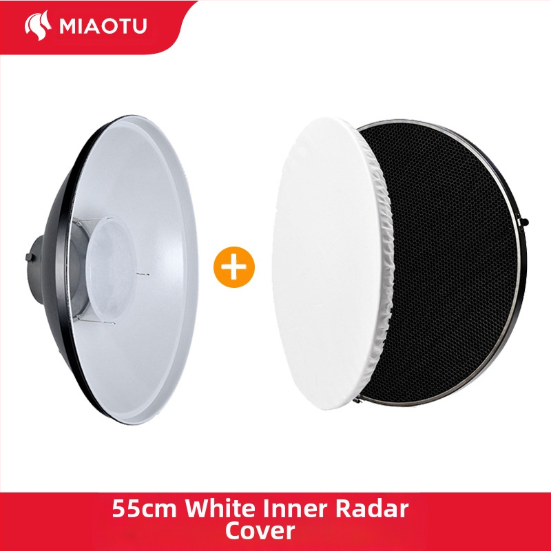 Cap radar fotografic cu grilă honeycomb pentru lumină difuză, construcție metalică, potrivit pentru portret și natură statică, încărcare maximă 2-5 kg, greutate 1 kg