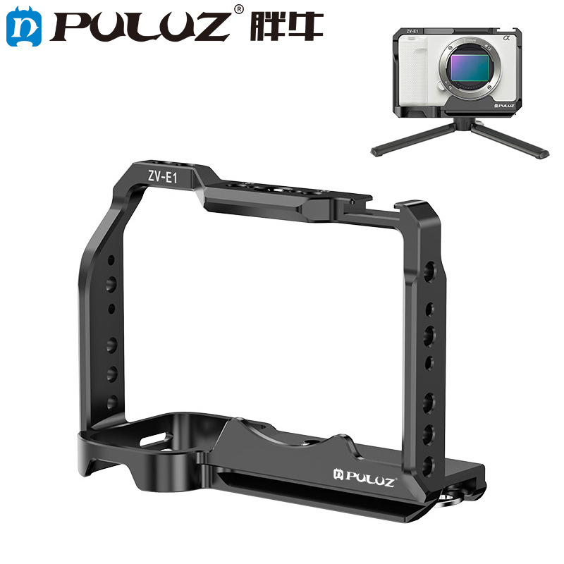 Cadru de protecție pentru cameră – extindere Cage pentru Sony A6700/A6400/ZV-E10, compatibil PU3111B/PU3117B/PU3118/PU3119, metal, 0.25 kg