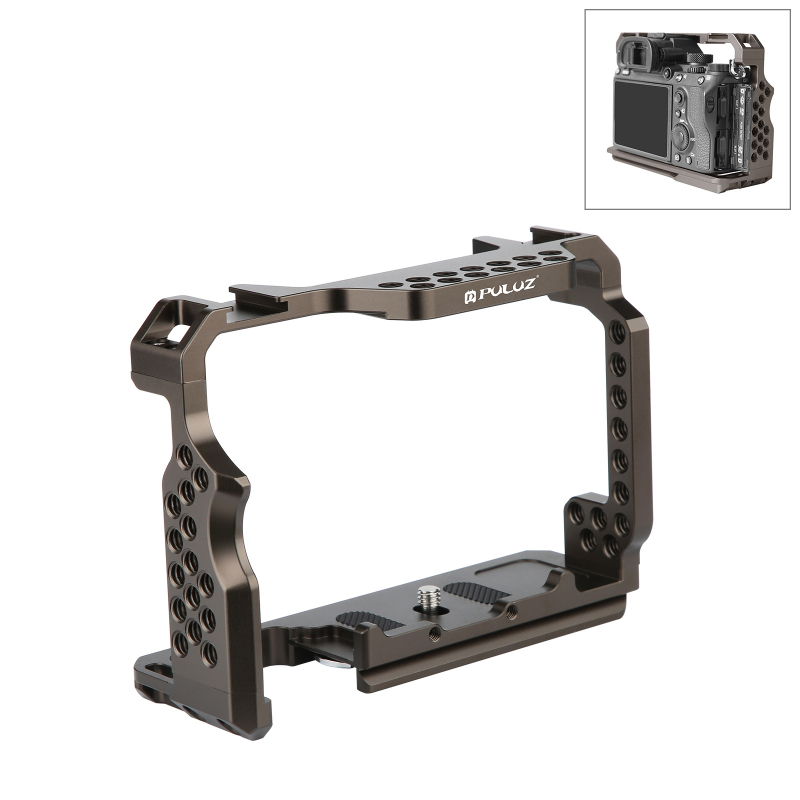 Cadru de protecție pentru cameră – extindere Cage pentru Sony A6700/A6400/ZV-E10, compatibil PU3111B/PU3117B/PU3118/PU3119, metal, 0.25 kg