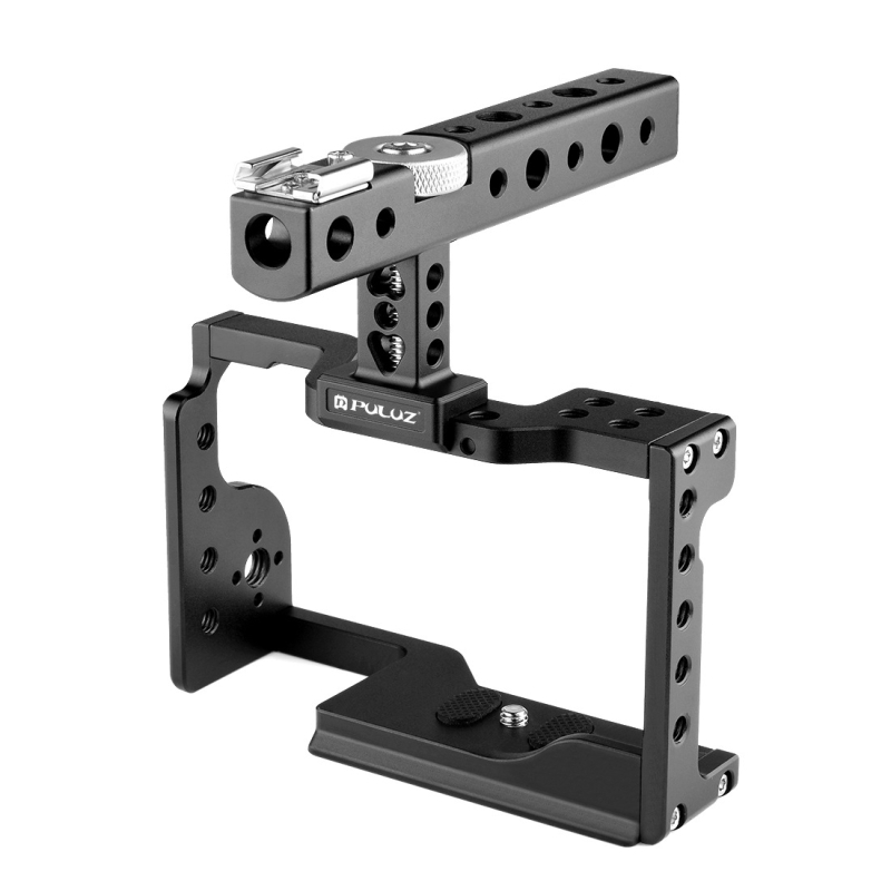 Cadru de protecție pentru cameră – extindere Cage pentru Sony A6700/A6400/ZV-E10, compatibil PU3111B/PU3117B/PU3118/PU3119, metal, 0.25 kg