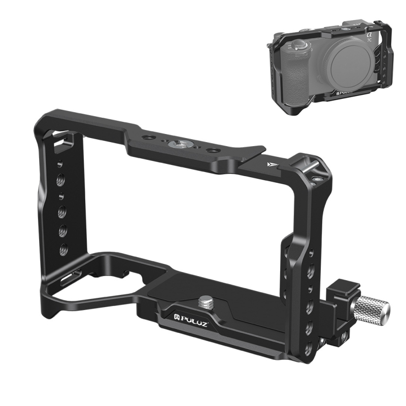 Cadru de protecție pentru cameră – extindere Cage pentru Sony A6700/A6400/ZV-E10, compatibil PU3111B/PU3117B/PU3118/PU3119, metal, 0.25 kg
