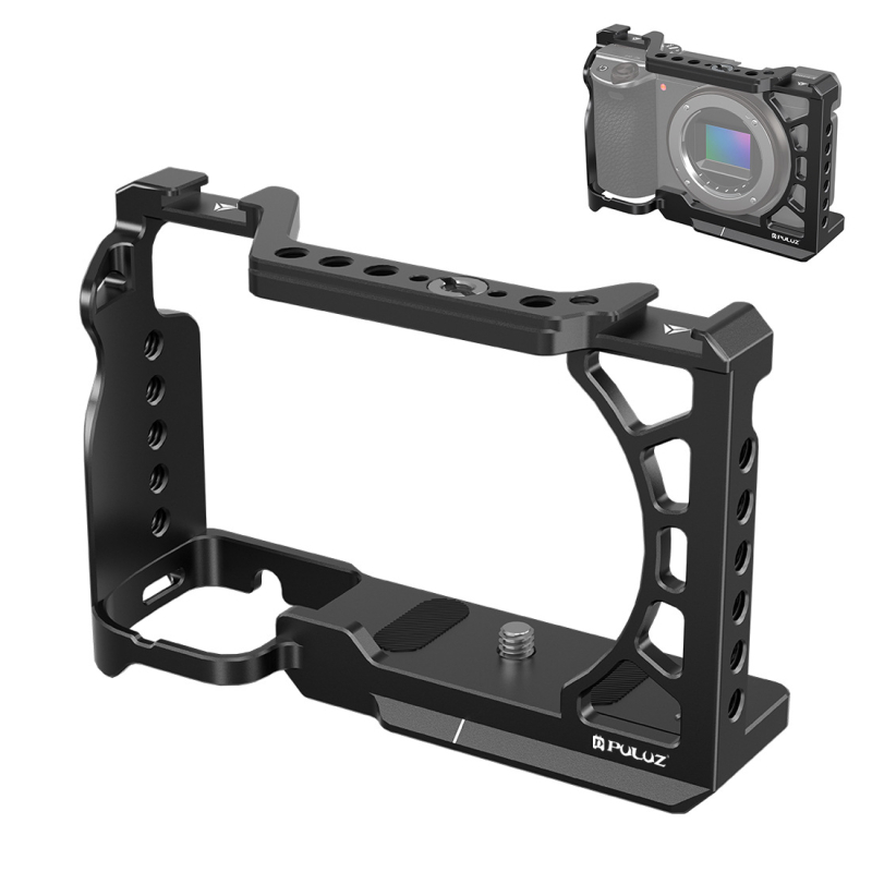 Cadru de protecție pentru cameră – extindere Cage pentru Sony A6700/A6400/ZV-E10, compatibil PU3111B/PU3117B/PU3118/PU3119, metal, 0.25 kg