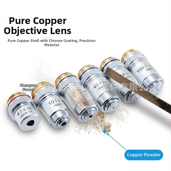 NISHAI αχρωματικός αντικειμενικός φακός μικροσκοπίου — σετ 4x/10x/20x/40x/60x; εφαρμογές: βιολογία, χημεία, έρευνα