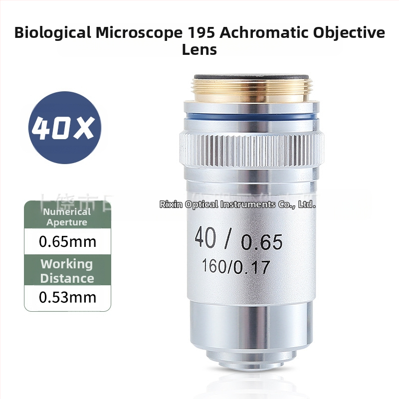 NISHAI αχρωματικός αντικειμενικός φακός μικροσκοπίου — σετ 4x/10x/20x/40x/60x; εφαρμογές: βιολογία, χημεία, έρευνα