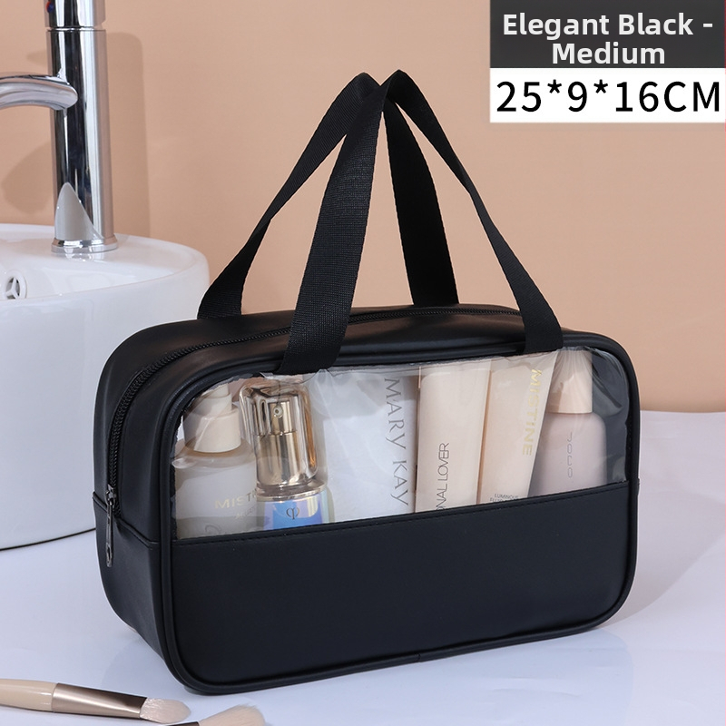 Geantă de toaletă din PVC, patchwork, impermeabilă, stil coreean, pentru călătorii