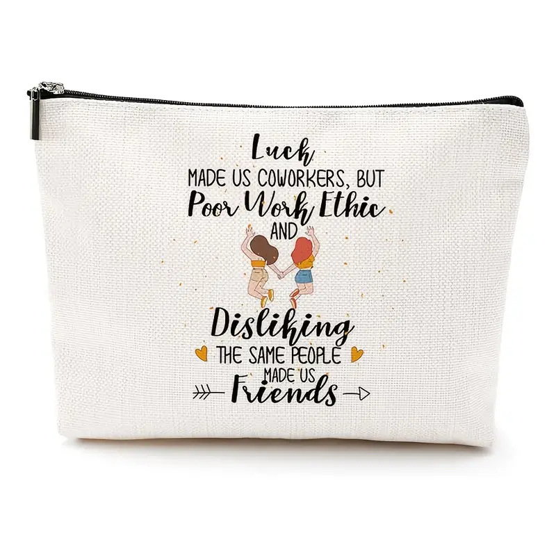 Személyre szabott sminktáska cipzárral, fotóval és nyomtatott betűkkel