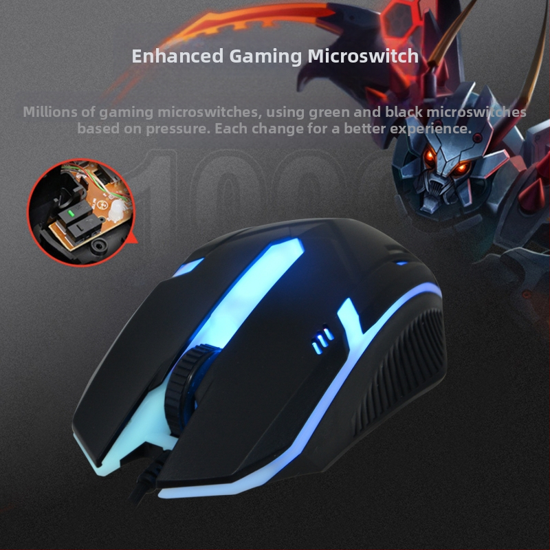 Оптичен мишка X7, USB, жичен, 1600dpi, метална конструкция, 3/4/6 бутона