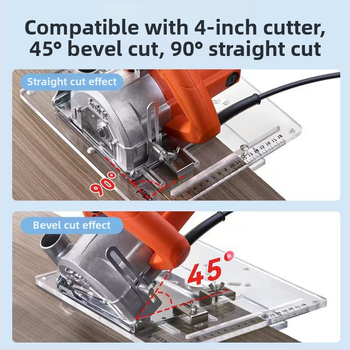 Akrilna donja ploča za stroj za rezanje drveta s prilagođenom pozicionacijskom potporom za drvo i kamen