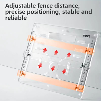 Akrilna donja ploča za stroj za rezanje drveta s prilagođenom pozicionacijskom potporom za drvo i kamen