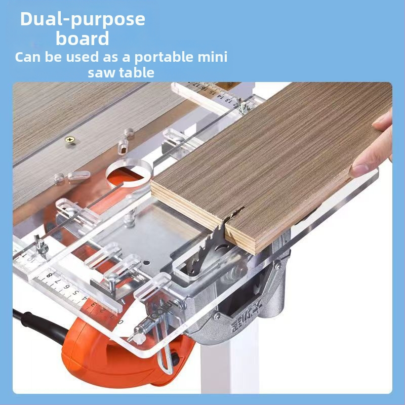 Akrilna donja ploča za stroj za rezanje drveta s prilagođenom pozicionacijskom potporom za drvo i kamen