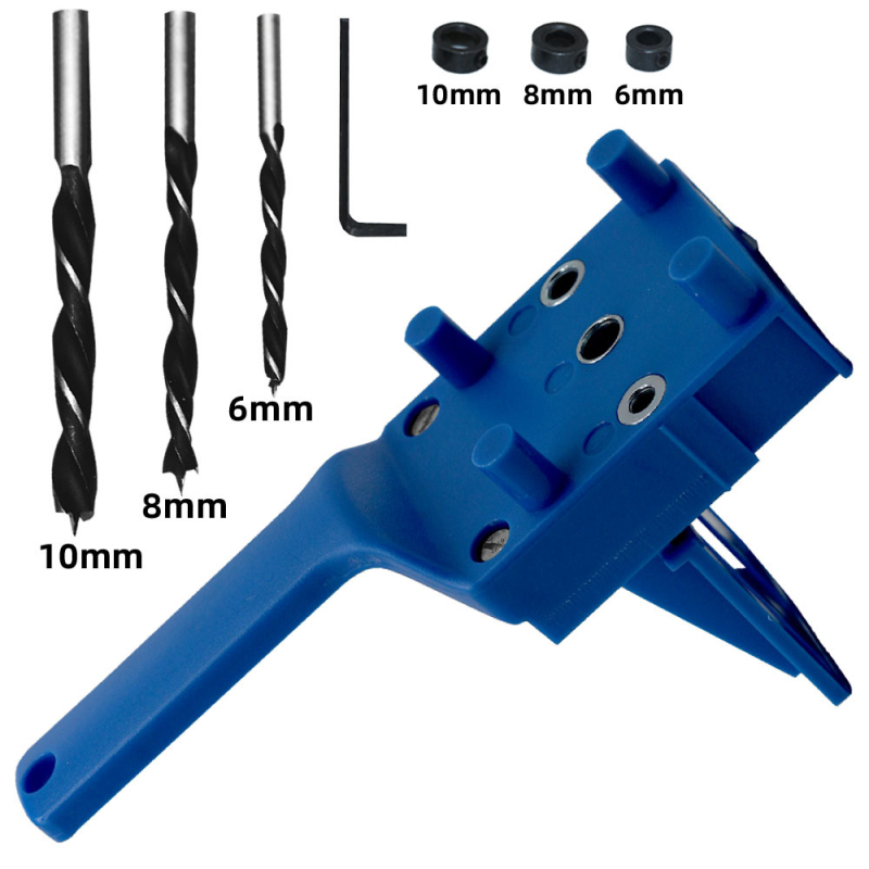 Εργαλείο ξυλουργικής για ευθείες οπές, χειροκίνητος εντοπιστής διάτρησης ABS για συναρμολόγηση ξύλου, 1 κιτ, μεσαίο πρότυπο, οικιακή χρήση