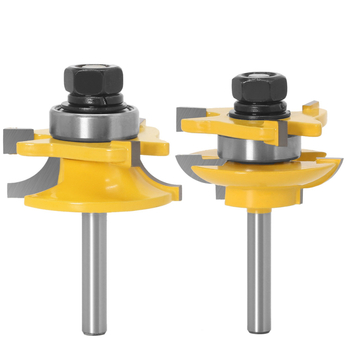 Σετ φρεζών 3 τεμαχίων για πάνελ πόρτας και πόρτες ντουλαπιών, κατάλληλο για ξύλο, MDF και λαμινάτες επιφάνειες, Hibiscus Jincheng