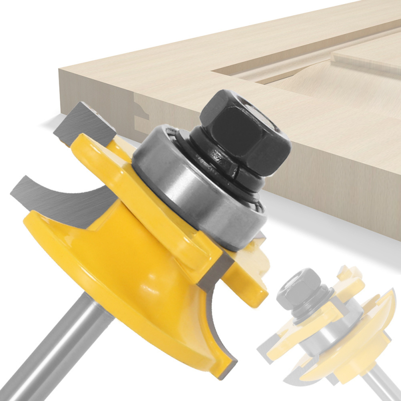 Σετ φρεζών 3 τεμαχίων για πάνελ πόρτας και πόρτες ντουλαπιών, κατάλληλο για ξύλο, MDF και λαμινάτες επιφάνειες, Hibiscus Jincheng