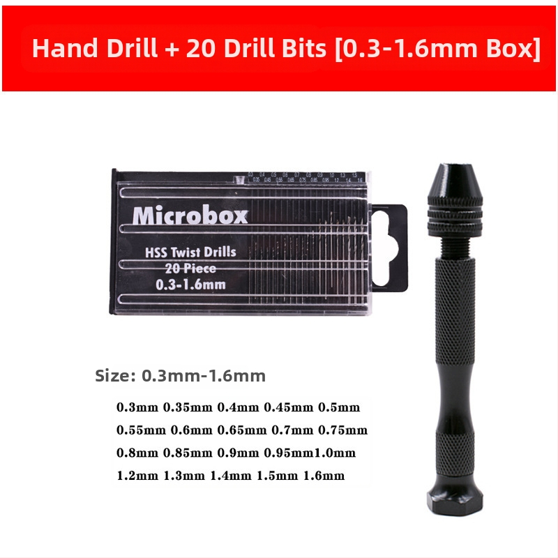 Xinsentuo Σετ εργαλείων χειροκίνητου τρυπανιού για μοντέλα DIY — Αλουμινού κράμα, 150 τεμάχια, για πλαστικό/ξύλο/ακρυλικό