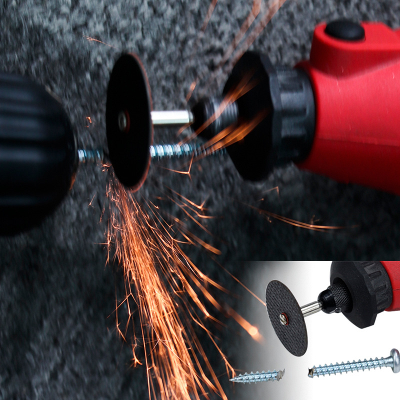 Asahikawa Комплект мини електрически шлайф дискове за рязане с двойна мрежа — смолени дискове за метал