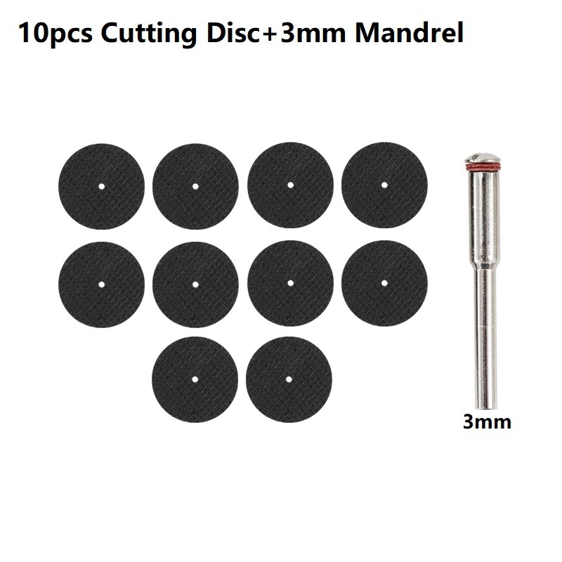 Asahikawa Комплект мини електрически шлайф дискове за рязане с двойна мрежа — смолени дискове за метал