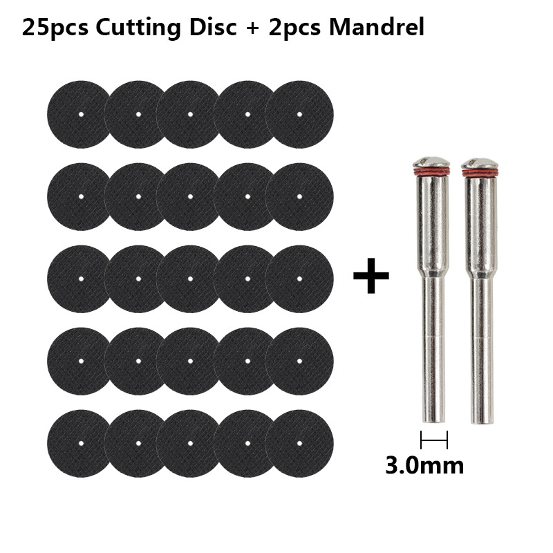 Asahikawa Комплект мини електрически шлайф дискове за рязане с двойна мрежа — смолени дискове за метал