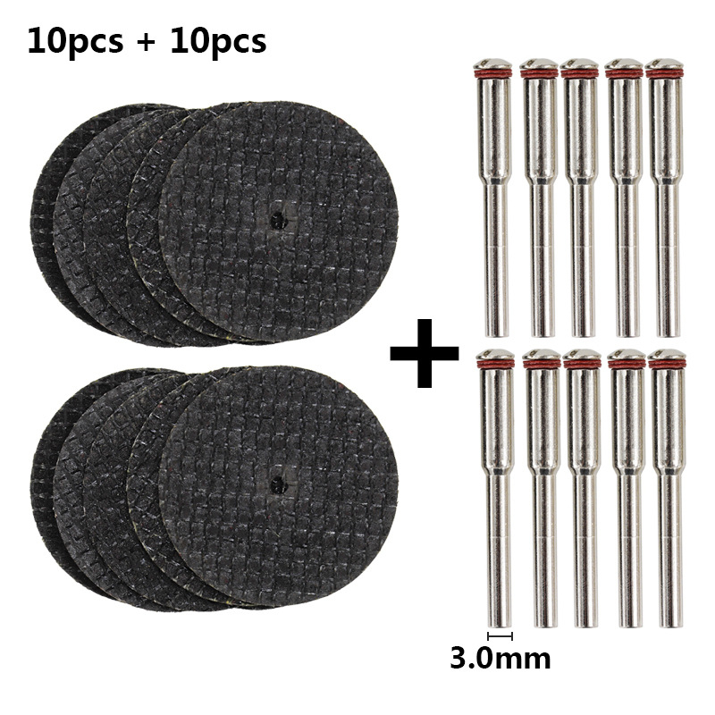 Asahikawa Комплект мини електрически шлайф дискове за рязане с двойна мрежа — смолени дискове за метал