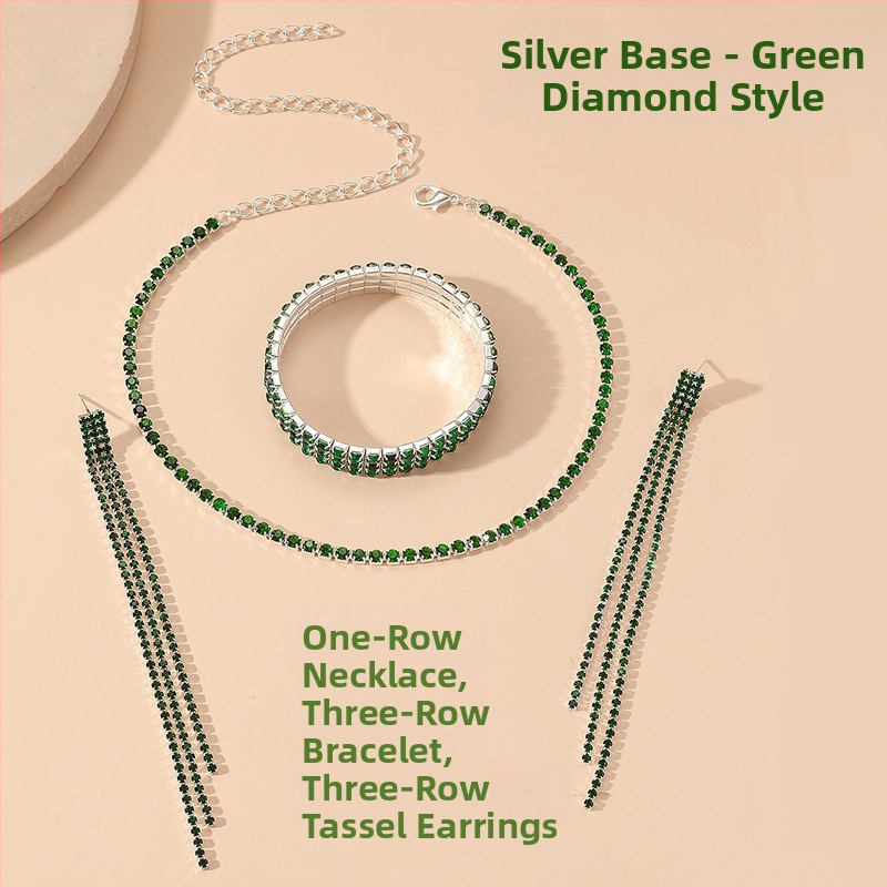 Κολιέ με κρυστάλλους, μενταγιόν από τιτάνιο ατσάλι, πολύστρωτος γεωμετρικός σχεδιασμός για γυναίκες