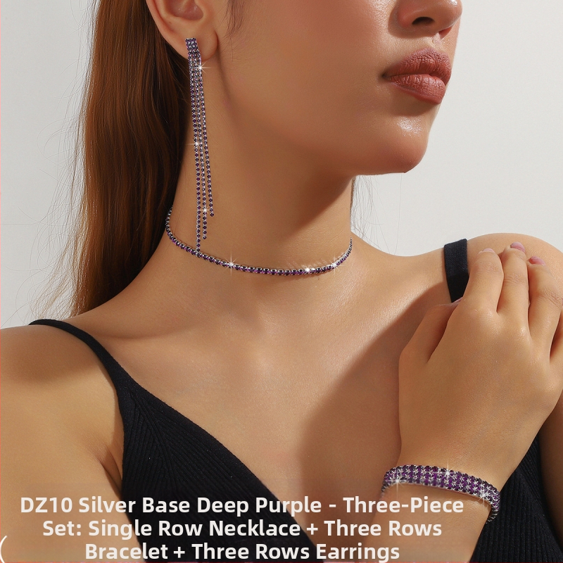 Κολιέ με κρυστάλλους, μενταγιόν από τιτάνιο ατσάλι, πολύστρωτος γεωμετρικός σχεδιασμός για γυναίκες